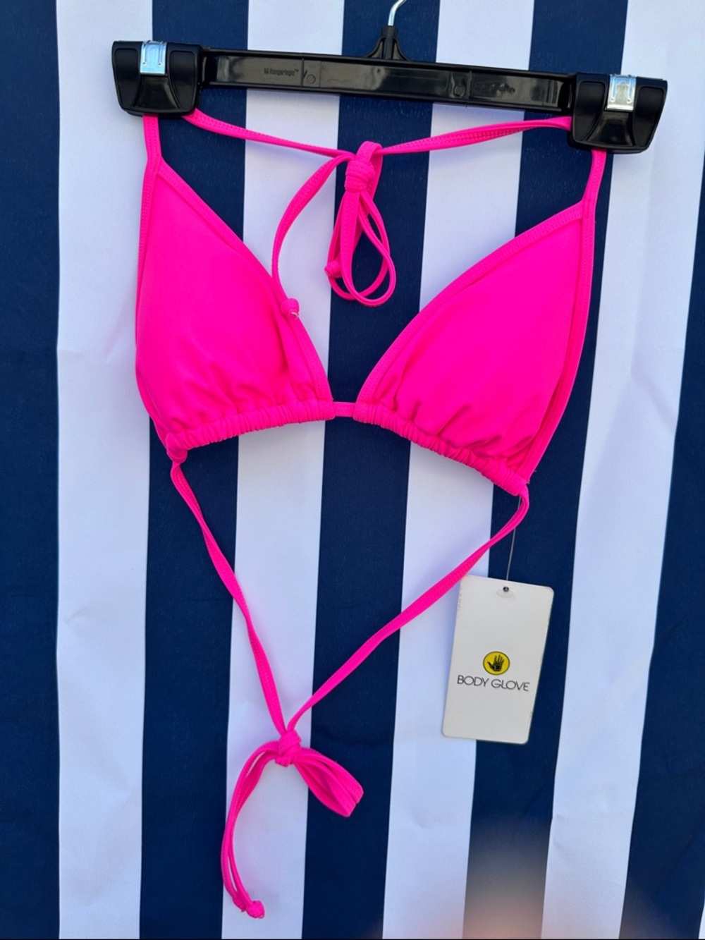 Body Glove Hot Pink Triangle Swim Top Smoothies